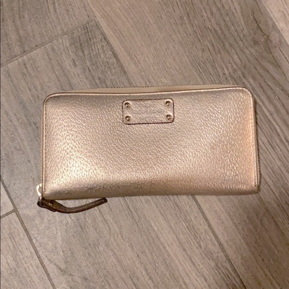 FINAL PRICE DROP! Kate Spade Pink Metallic Wallet